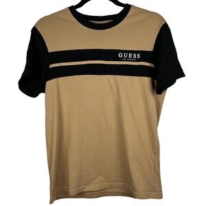 GUESS Los Angeles Color Block T-Shirt Casual Short Sleeve‎ Top Medium